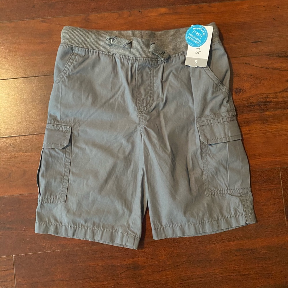 Carter’s Kid - gray boys cargo shorts